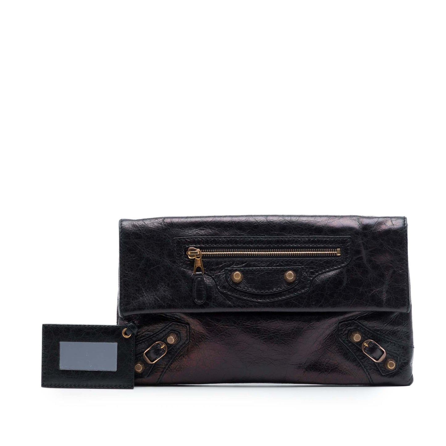 Balenciaga Lambskin Motocross Giant 12 Envelope Clutch
