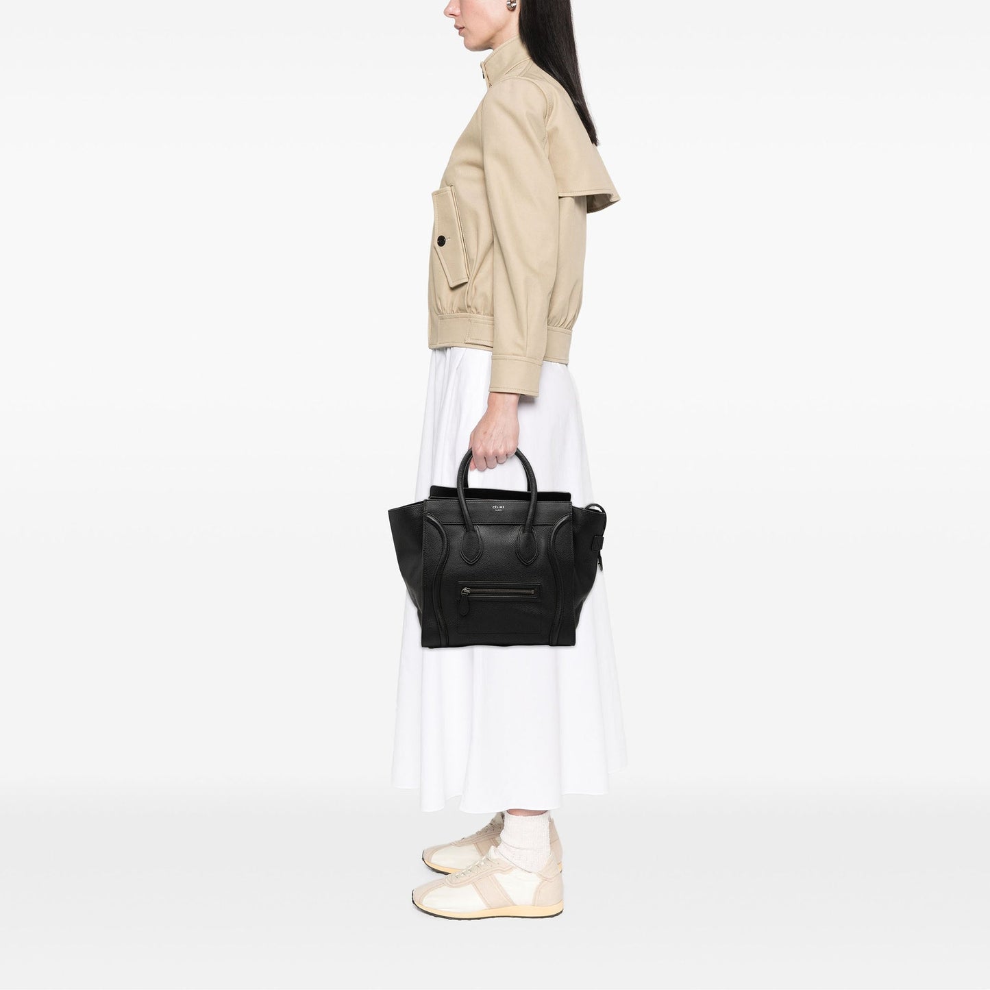 Celine Mini Grained Calfskin Luggage Tote