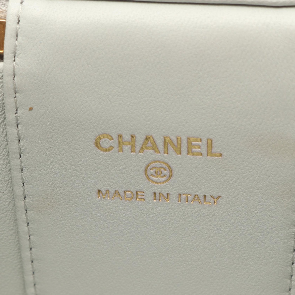Chanel Mini CC Quilted Lambskin Vanity Case With Chain