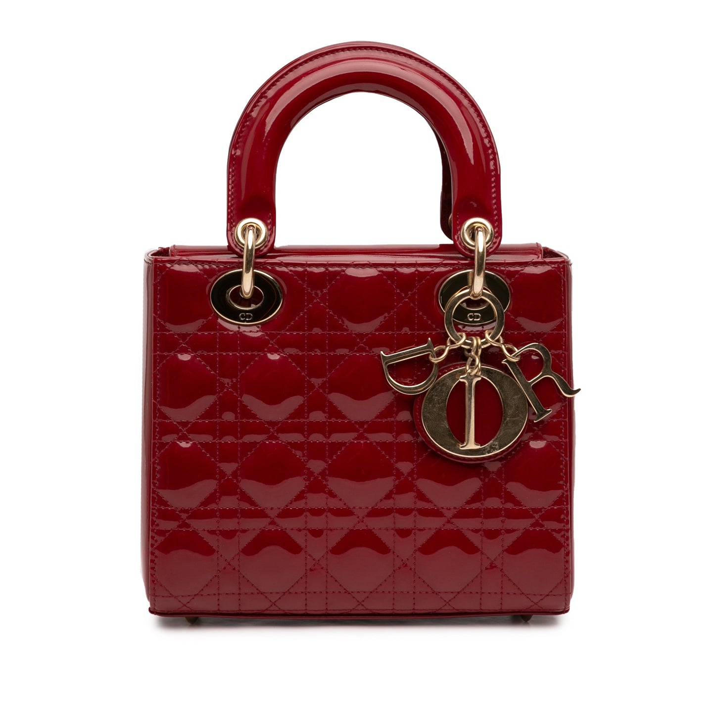 Dior Small Patent Cannage Lady Dior