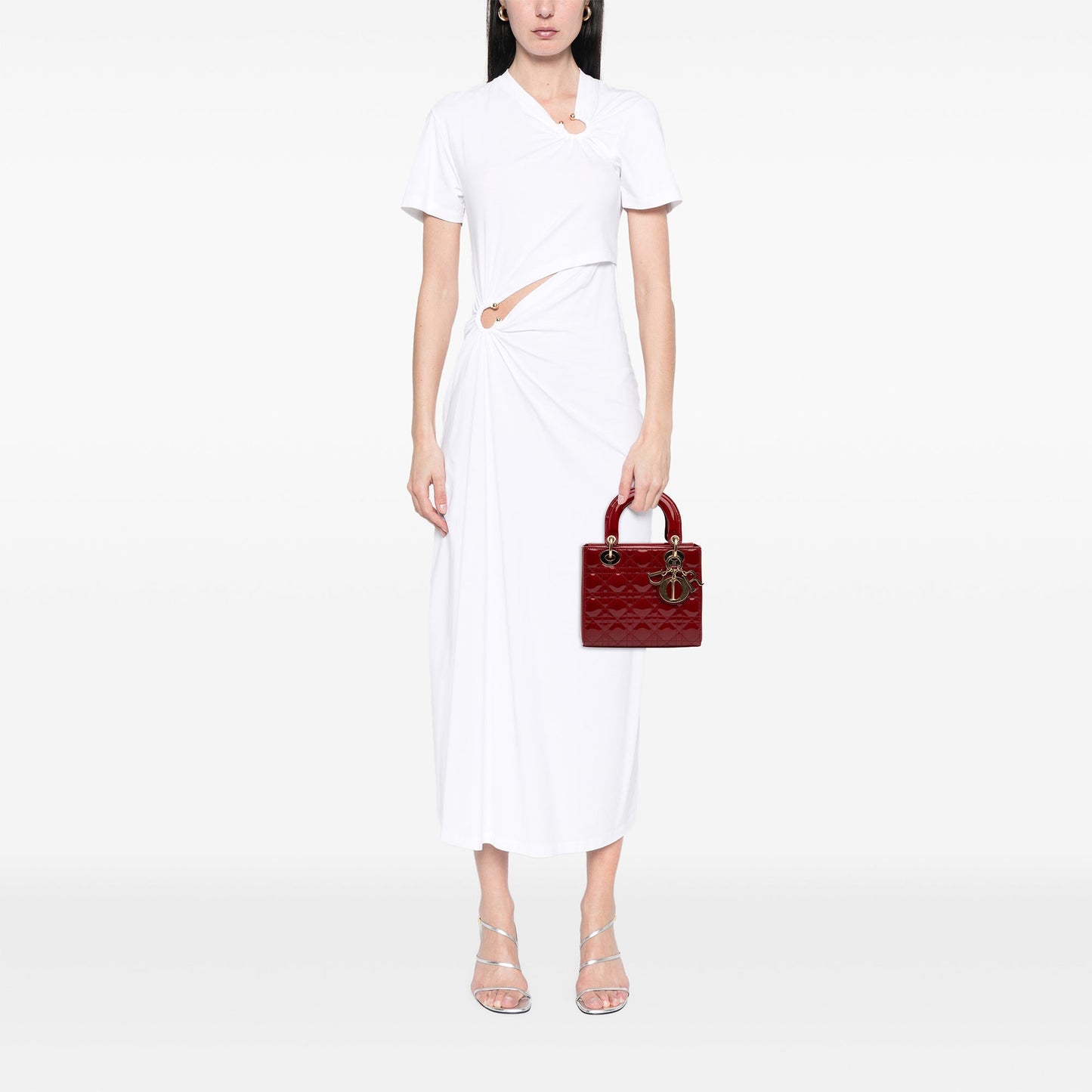 Dior Small Patent Cannage Lady Dior
