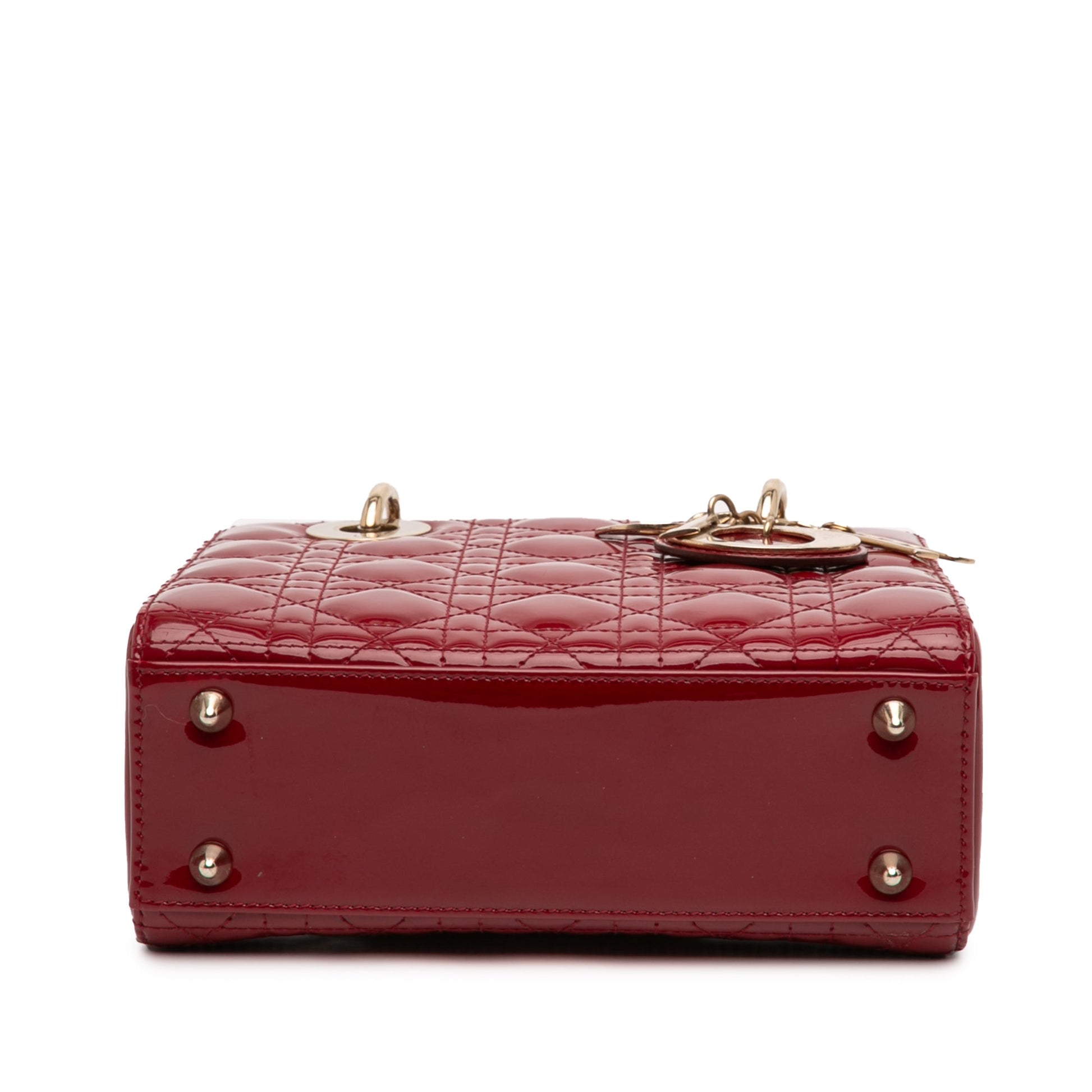 Dior Small Patent Cannage Lady Dior