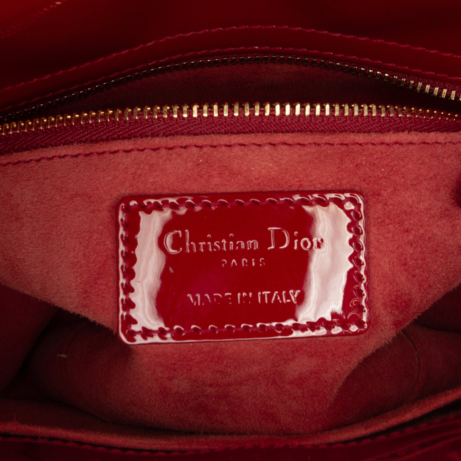 Dior Small Patent Cannage Lady Dior