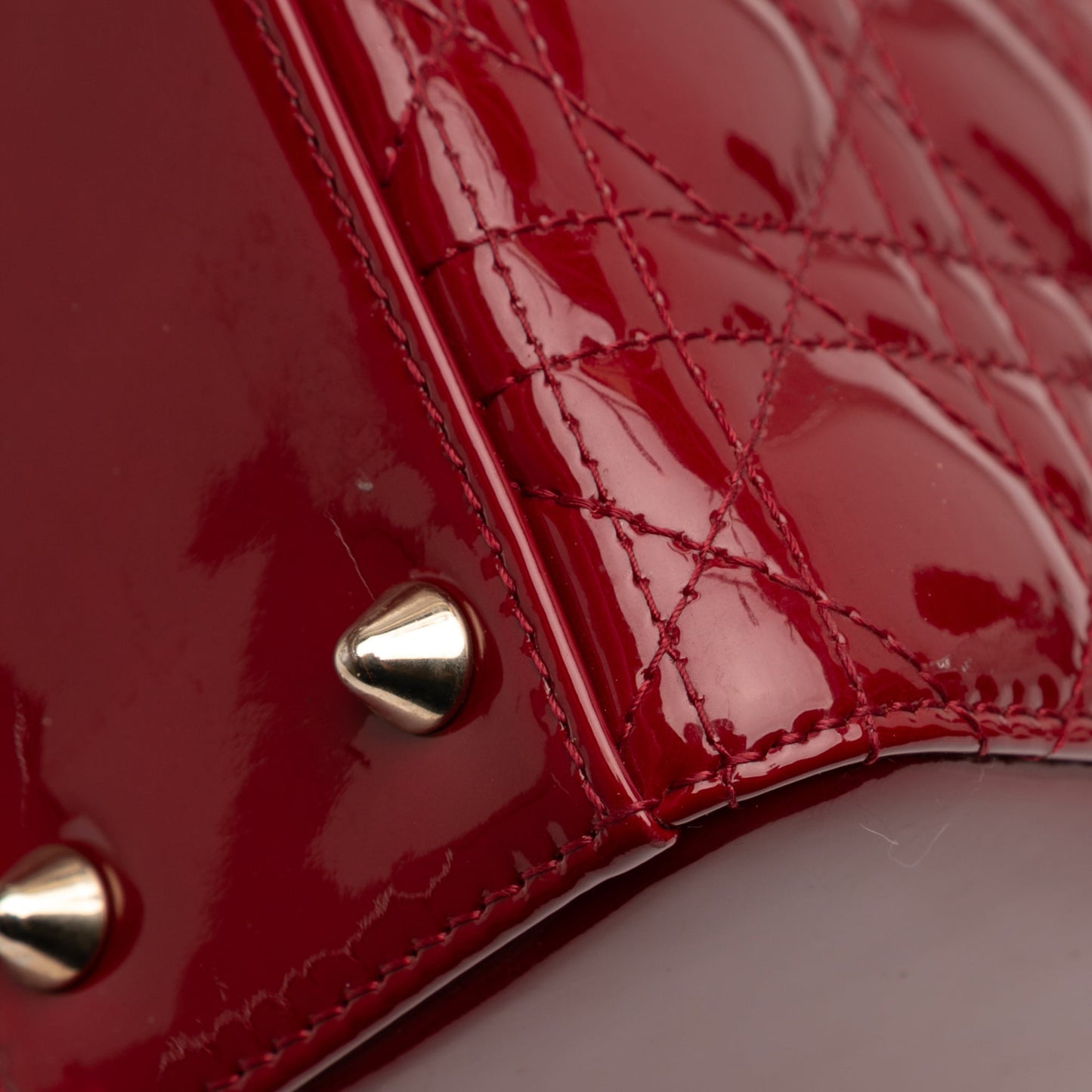 Dior Small Patent Cannage Lady Dior