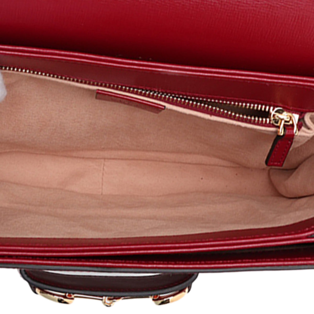 Gucci Medium GG Supreme Horsebit 1955 Shoulder Bag — Beige