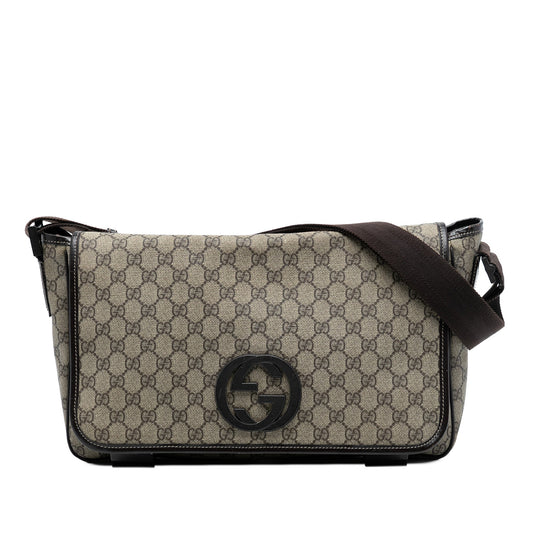 Gucci GG Supreme Interlocking G Crossbody