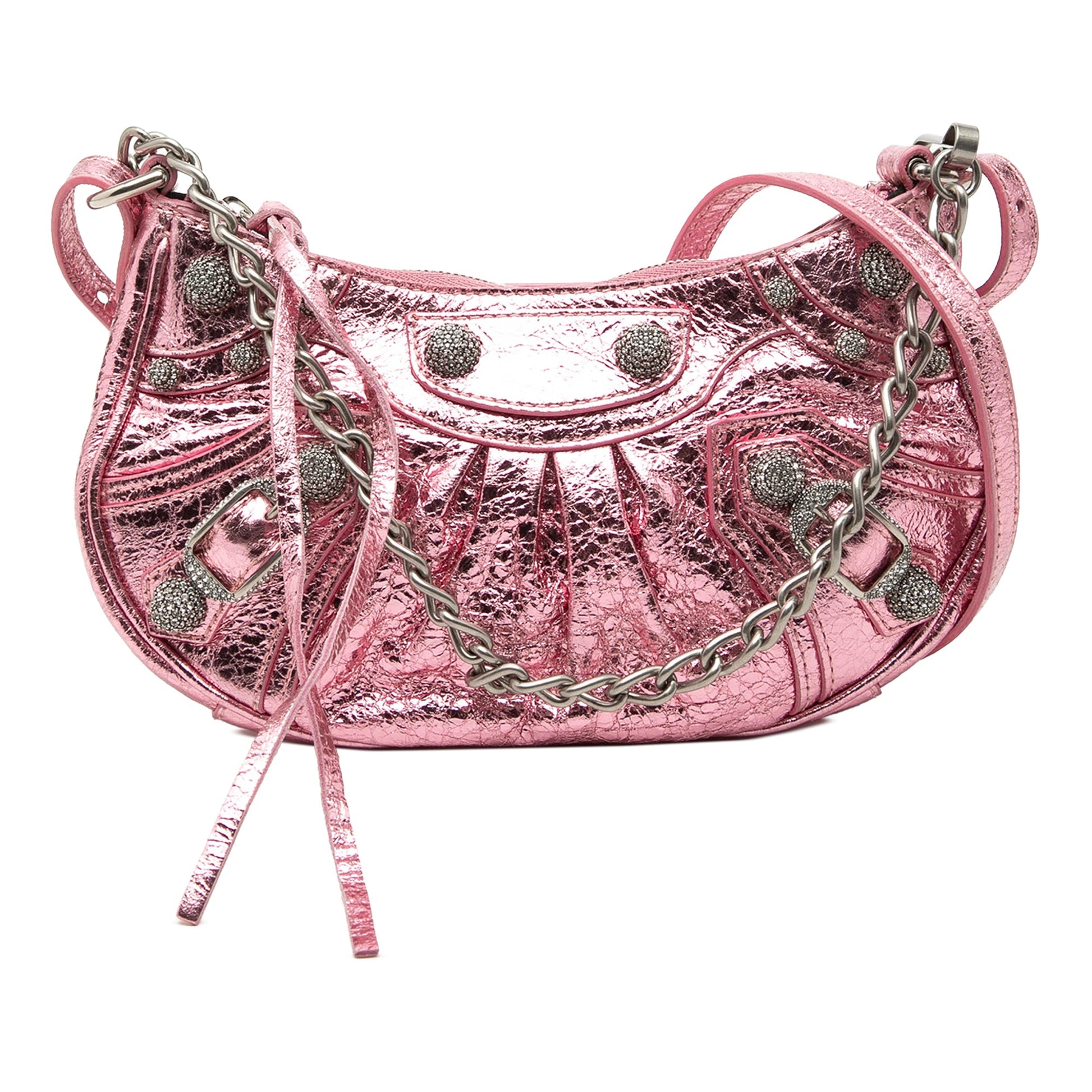 Balenciaga Metallic Lambskin Motocross Le Cagole XS