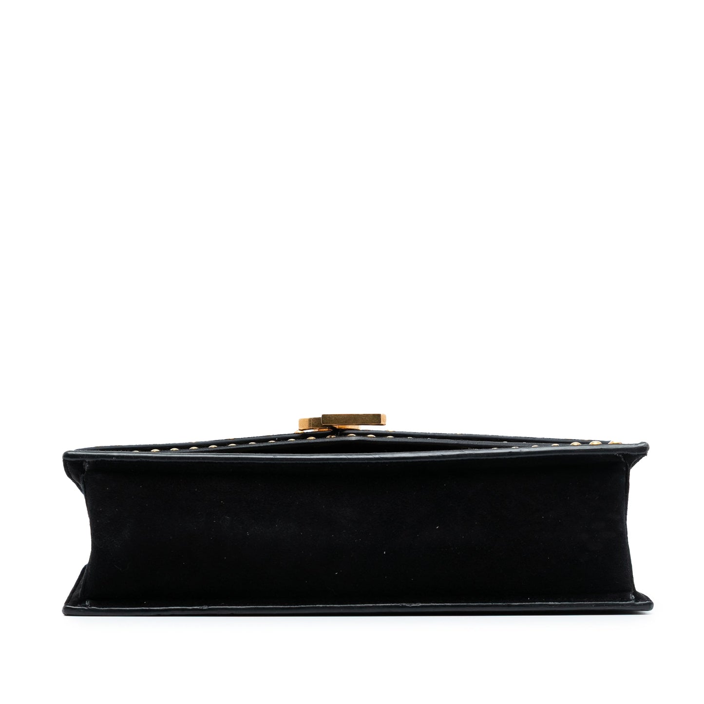 Saint Laurent Medium Studded Suede Monogram Sulpice Crossbody