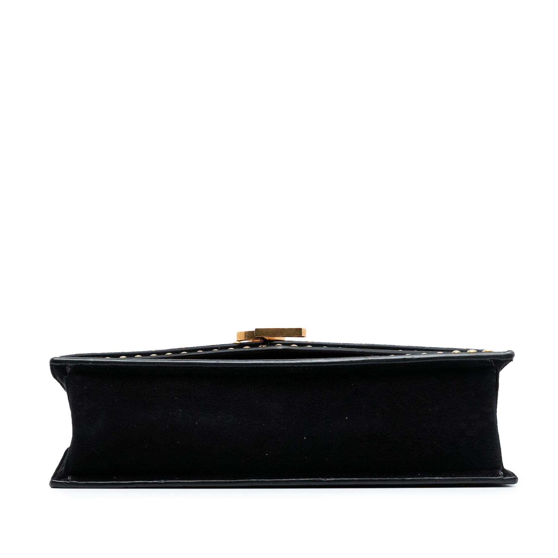Saint Laurent Medium Studded Suede Monogram Sulpice Crossbody