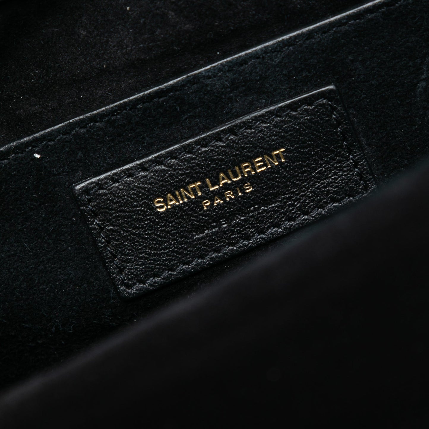 Saint Laurent Medium Studded Suede Monogram Sulpice Crossbody