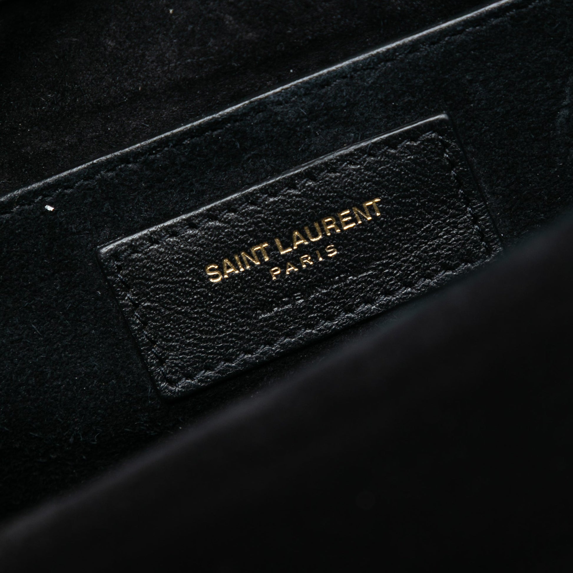 Saint Laurent Medium Studded Suede Monogram Sulpice Crossbody