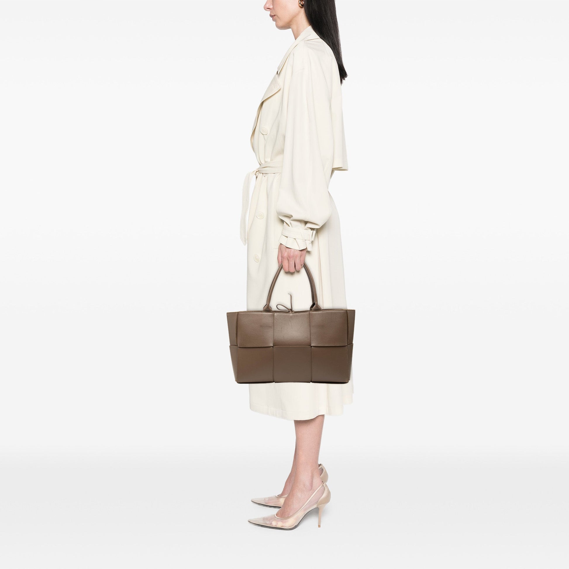 Bottega Veneta Medium Nappa Maxi Intrecciato Arco Tote