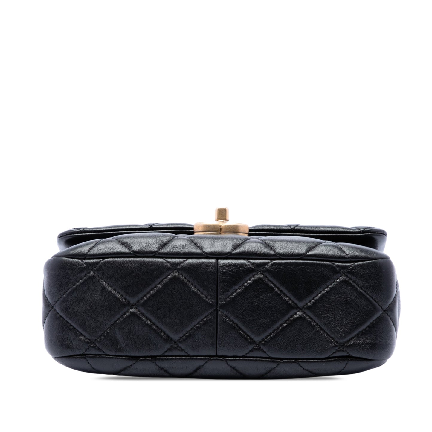 Chanel Small Quilted Lambskin Lacquered Chain Flap