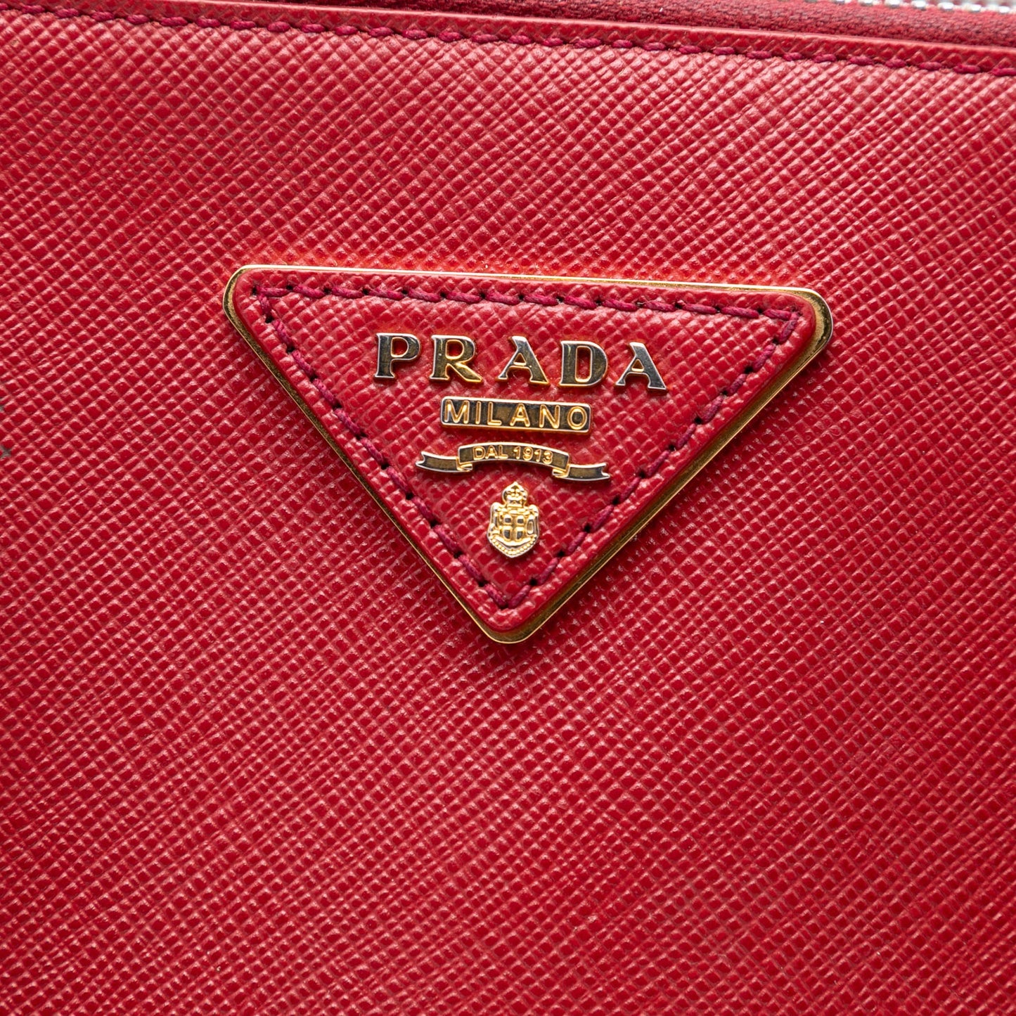 Prada Large Saffiano Lux Galleria Double Zip Satchel