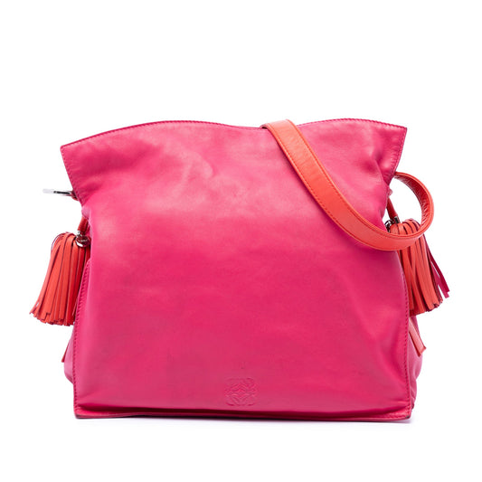 LOEWE Bicolor Nappa Flamenco Tassel 30 Crossbody