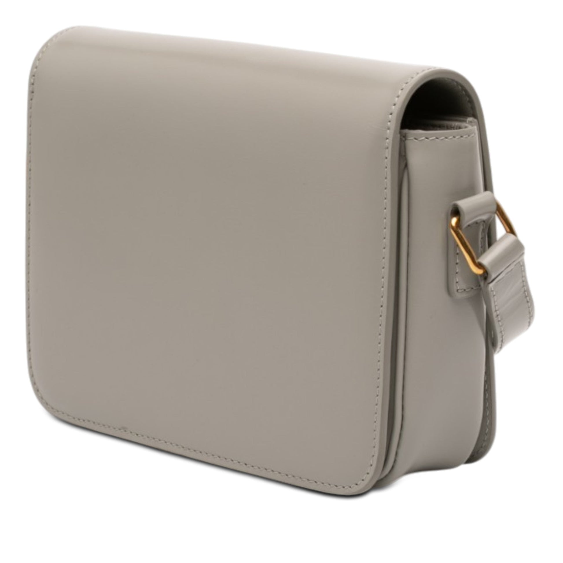 Celine Teen Shiny Calfskin Triomphe Crossbody