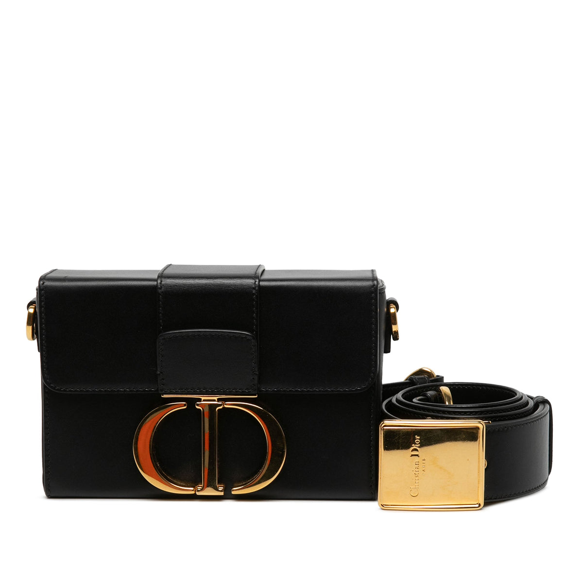 Dior Box Calfskin 30 Montaigne Box Bag — Black