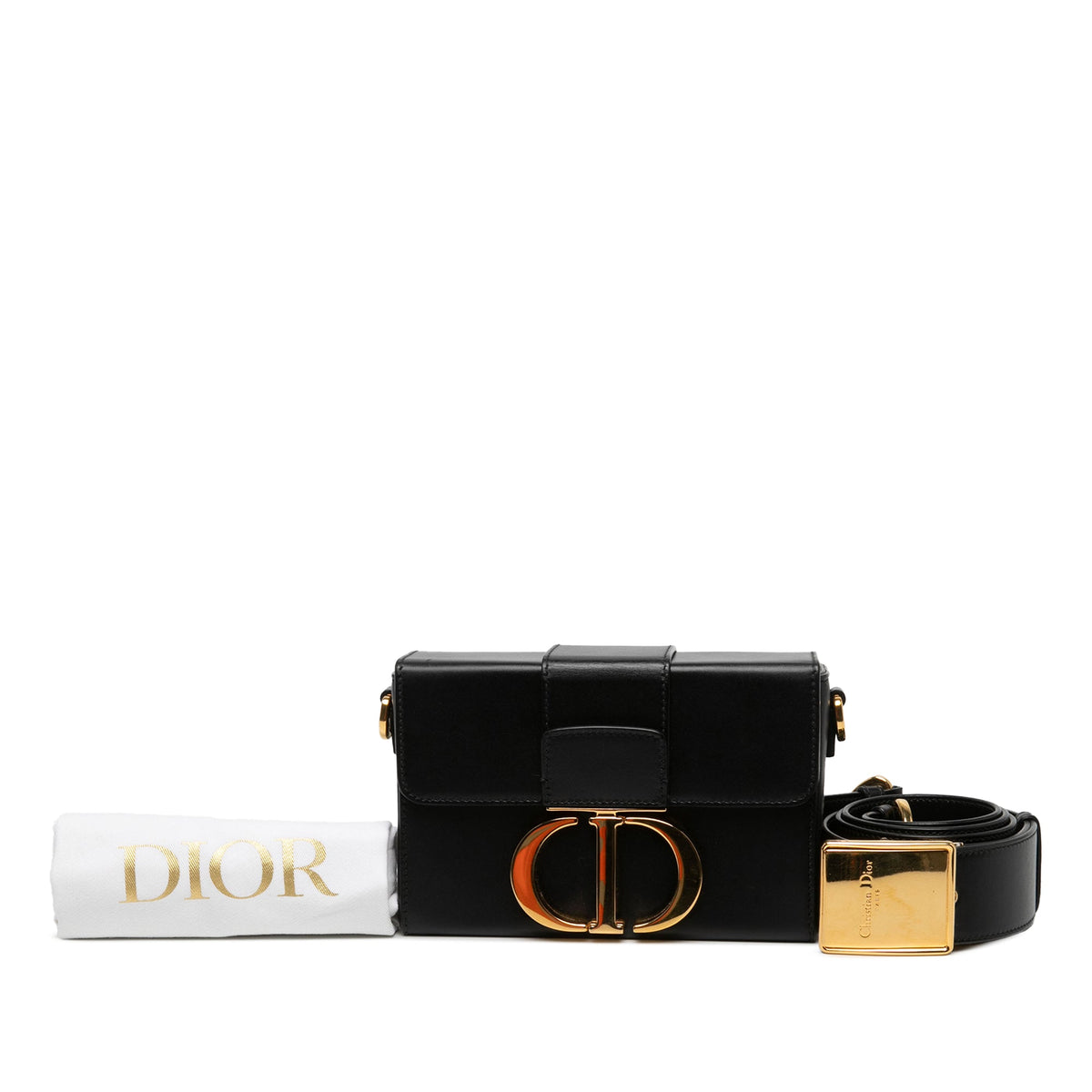 Dior Box Calfskin 30 Montaigne Box Bag — Black