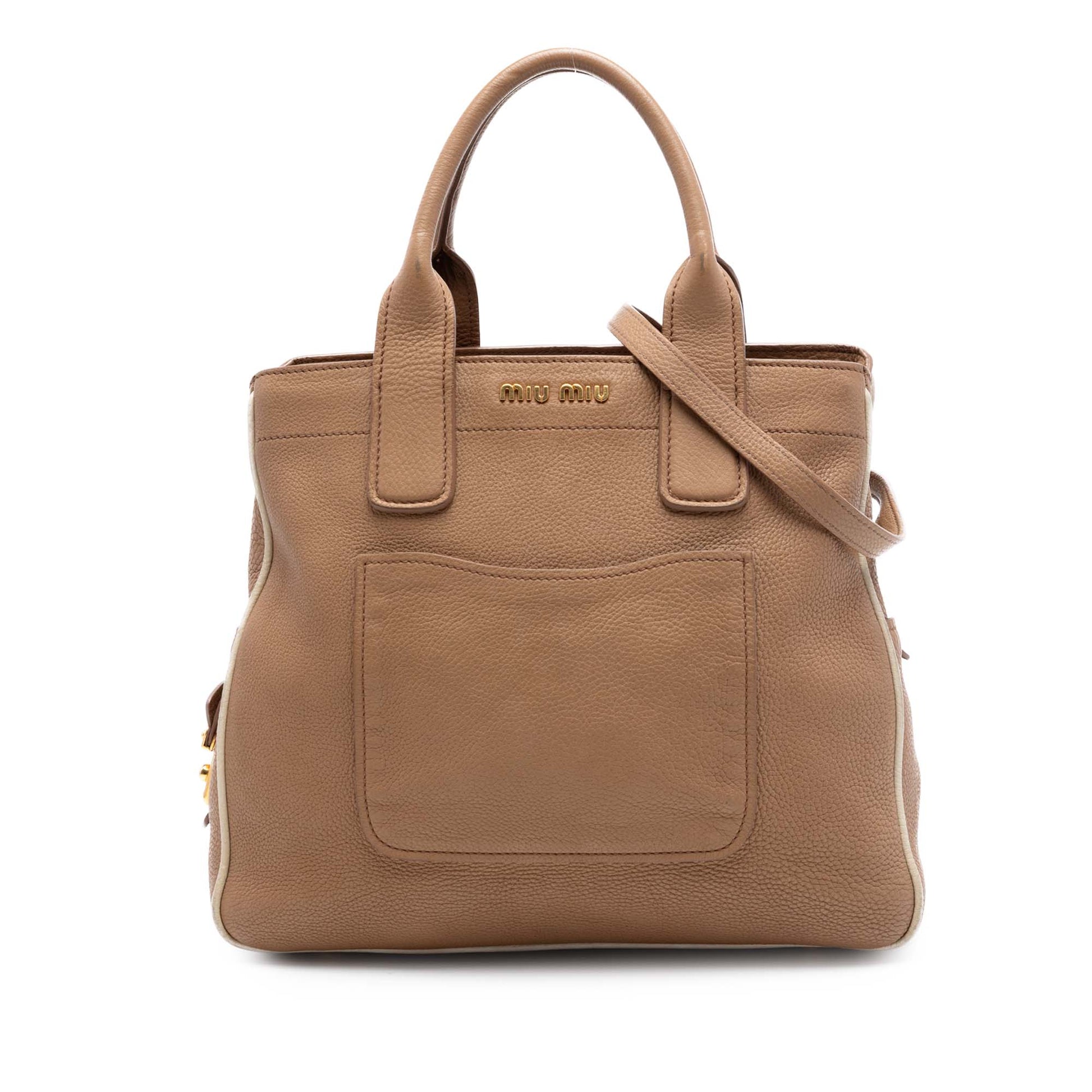 Miu Miu Vitello Caribu Satchel