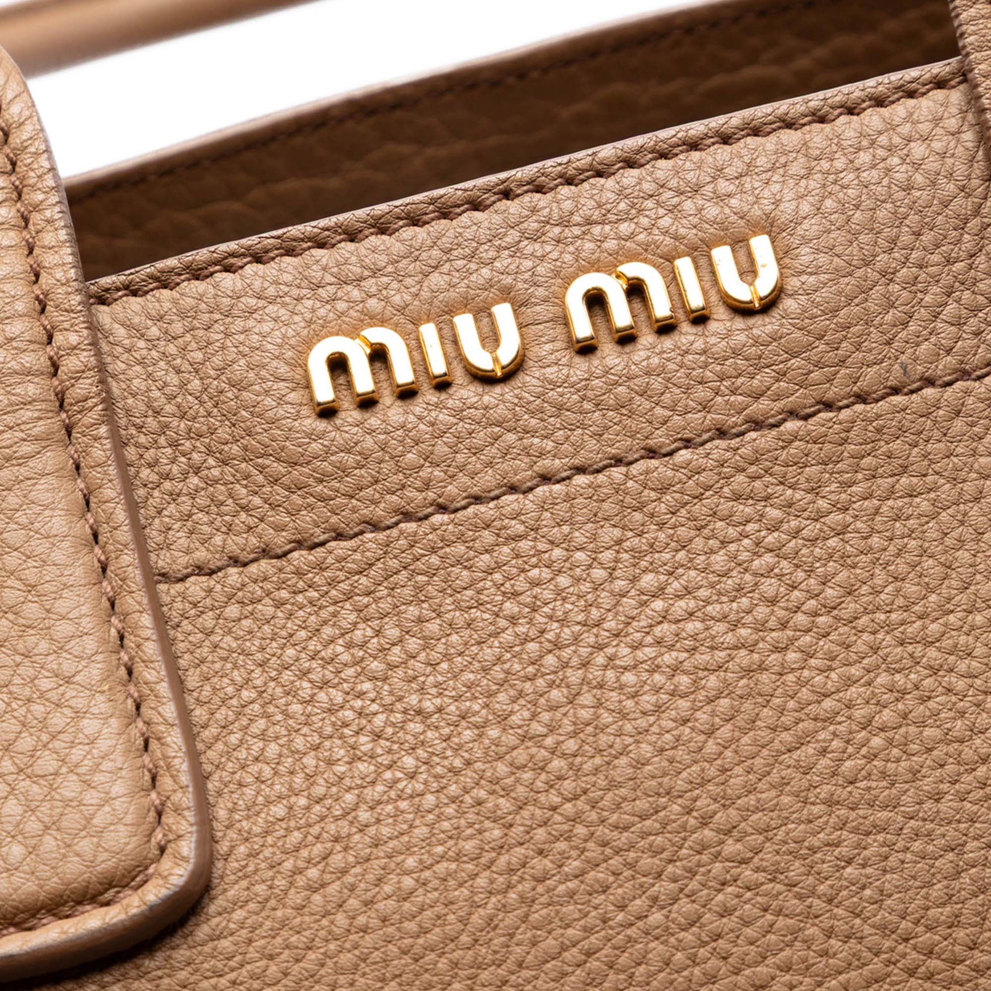 Miu Miu Vitello Caribu Satchel