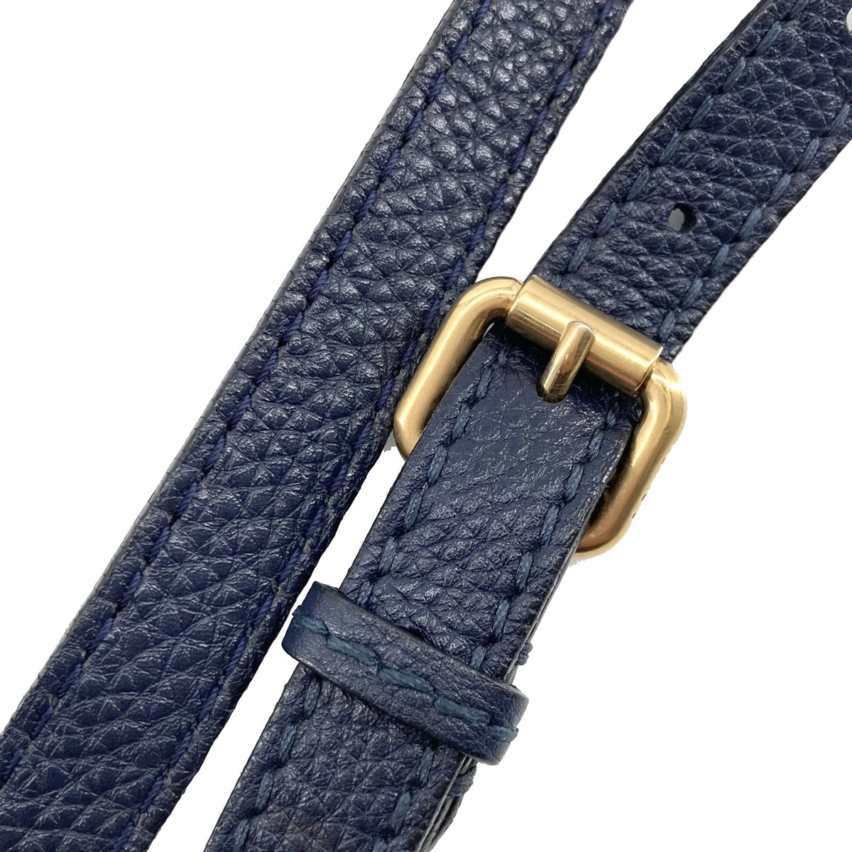 Fendi Medium Leather Selleria Crossbody — Blue