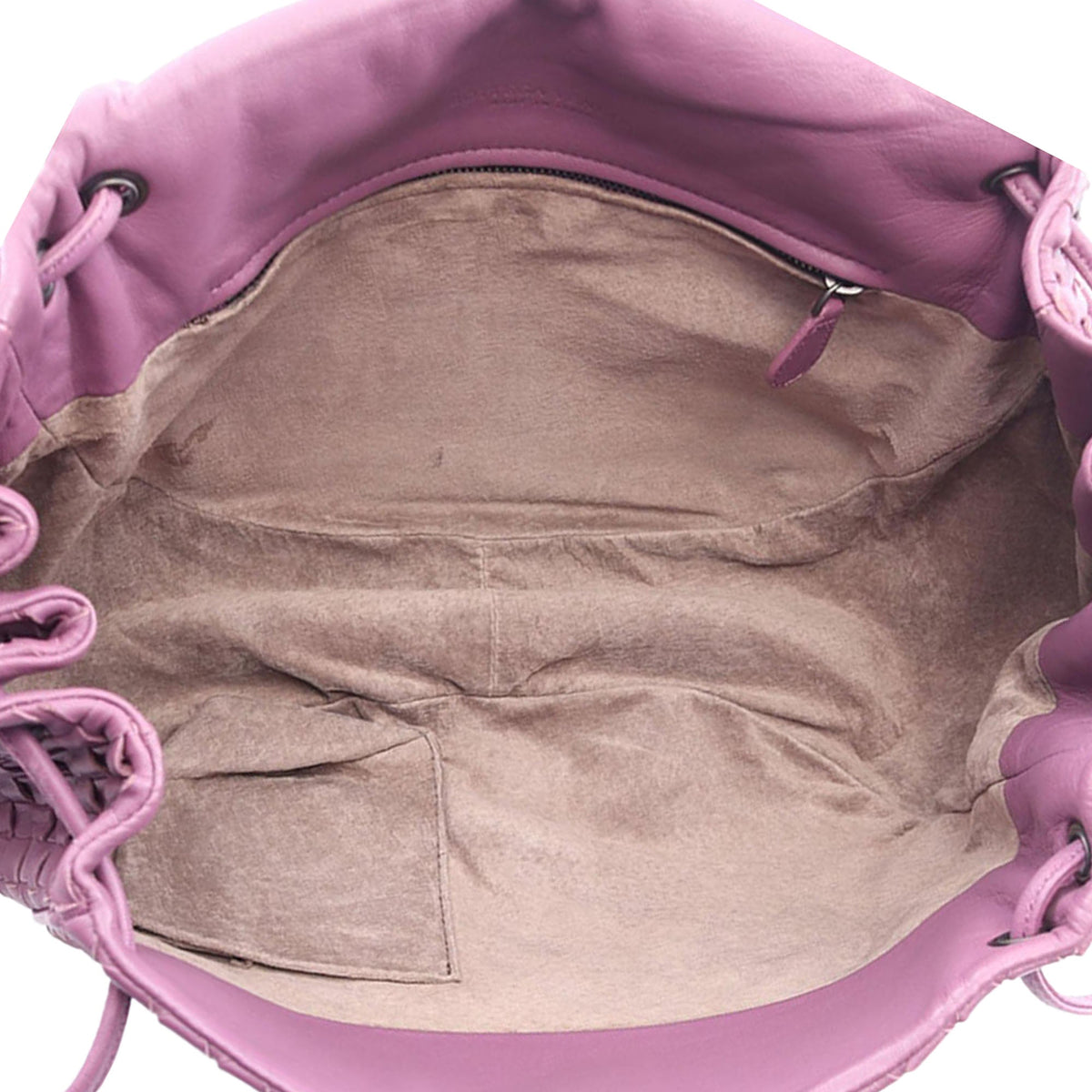 Bottega Veneta Nappa Intrecciato Flap Crossbody — Purple