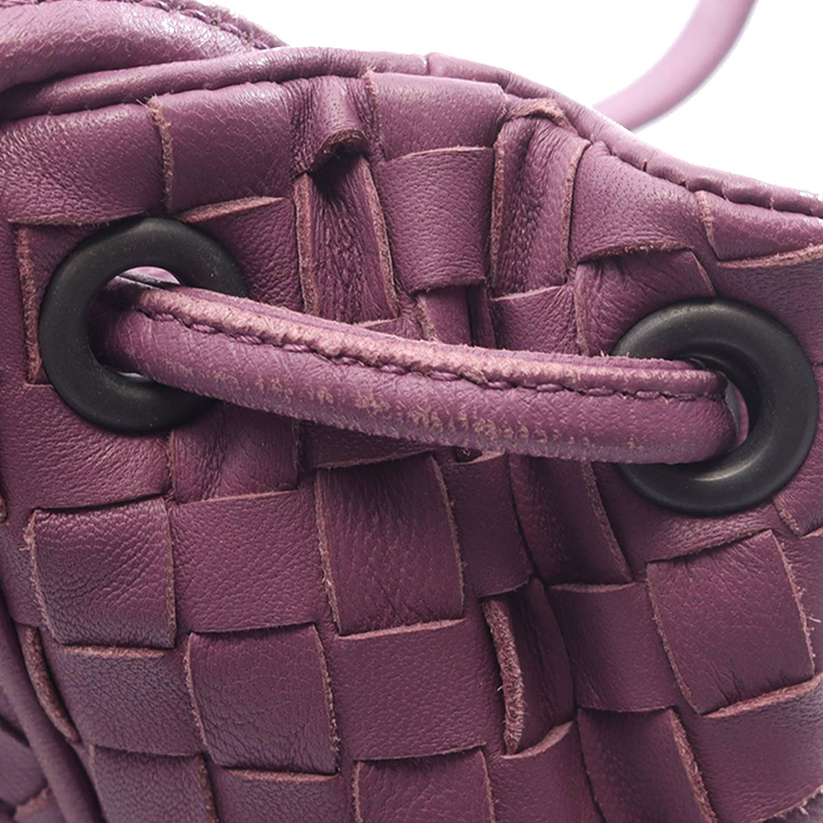 Bottega Veneta Nappa Intrecciato Flap Crossbody — Purple
