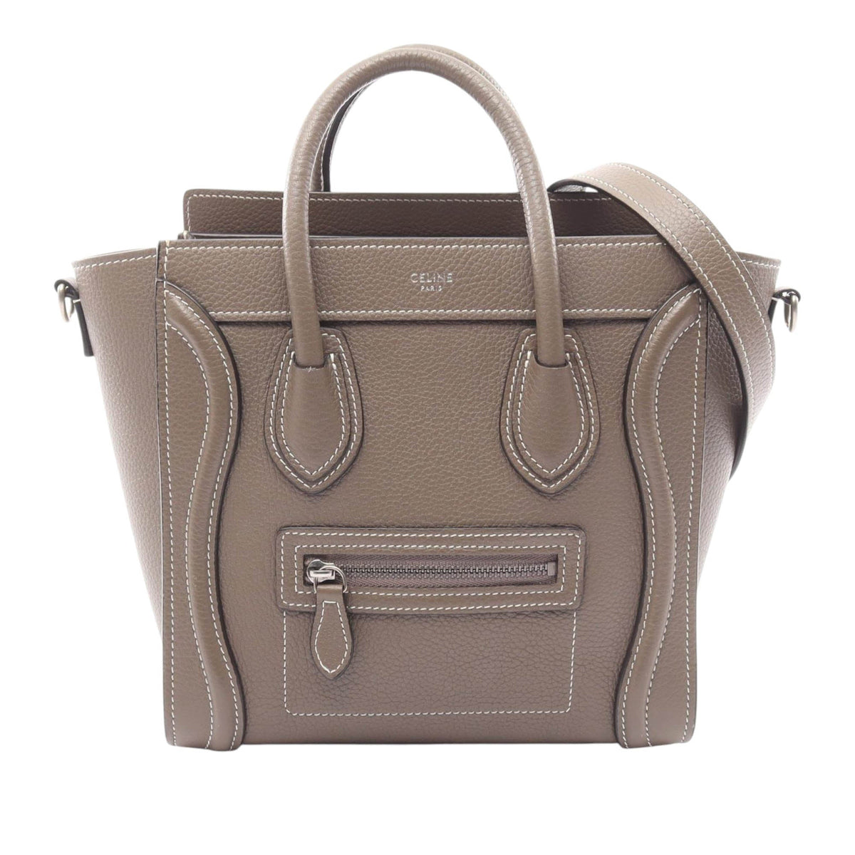 Celine Nano Leather Luggage Tote