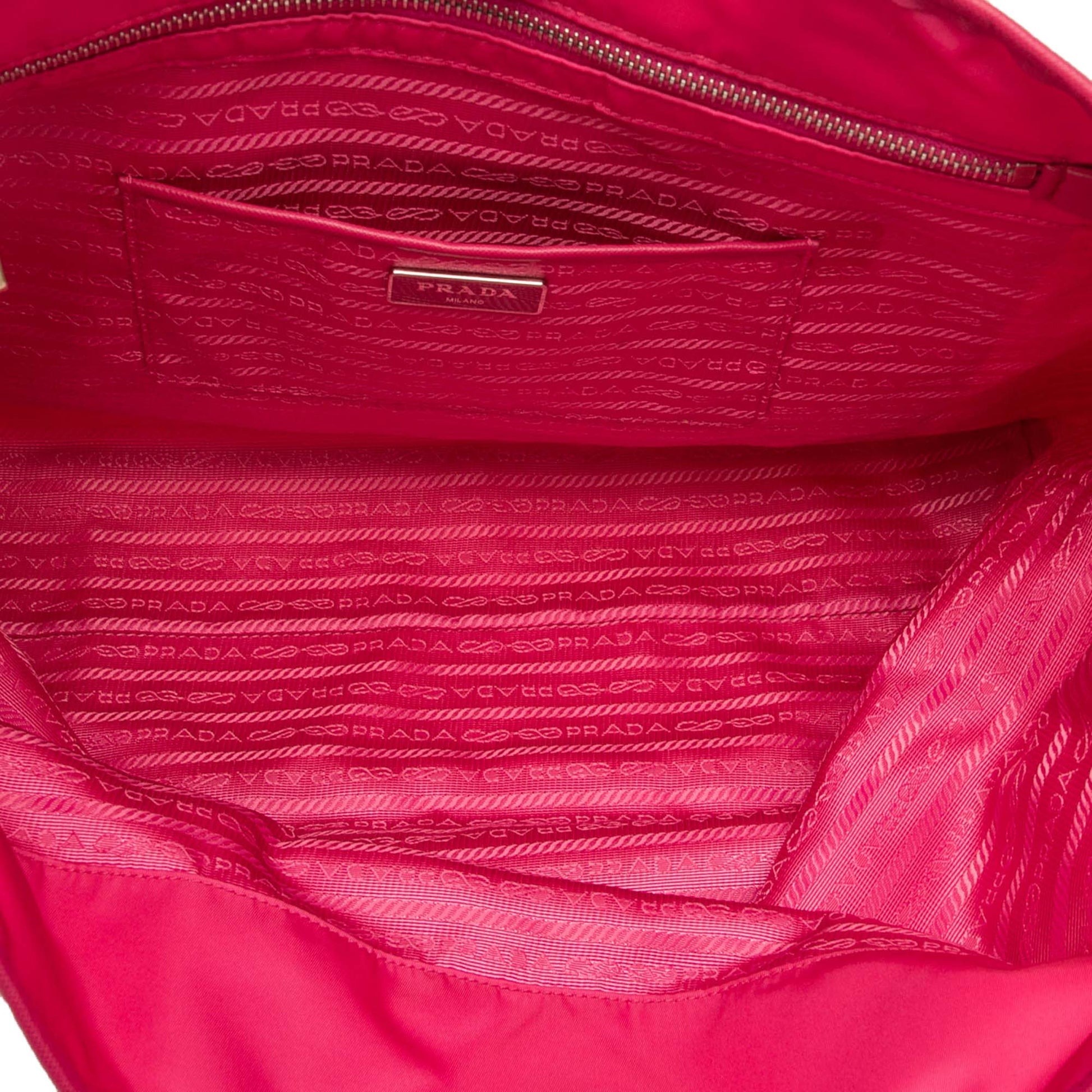 Prada Saffiano Trimmed Tessuto Open Convertible Tote
