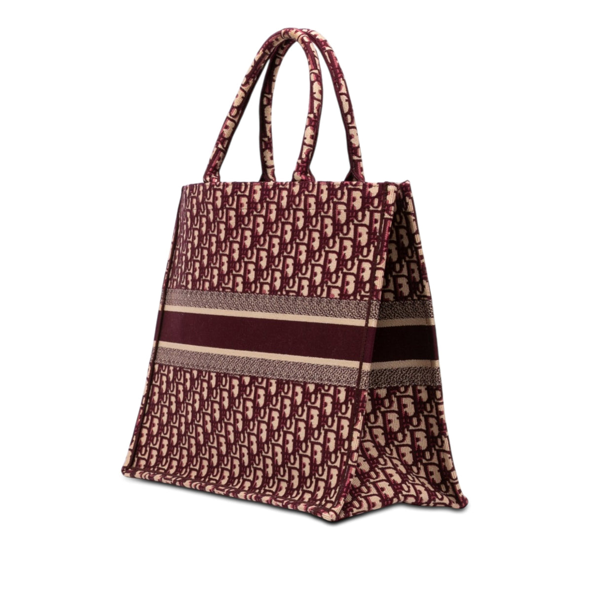 Dior Large Oblique Embroidered Canvas Book Tote