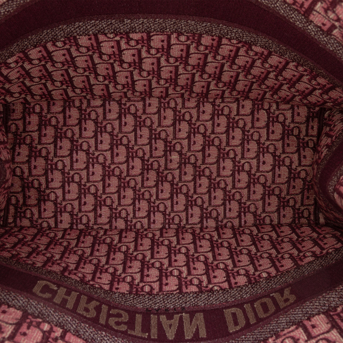 Dior Large Oblique Embroidered Canvas Book Tote
