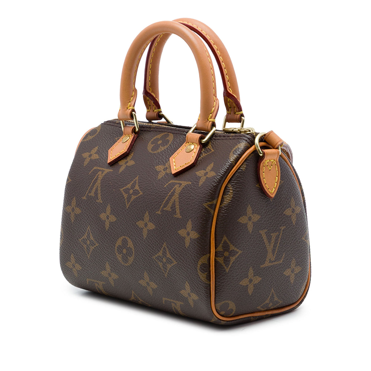Louis Vuitton Monogram Nano Speedy Bandouliere — Brown