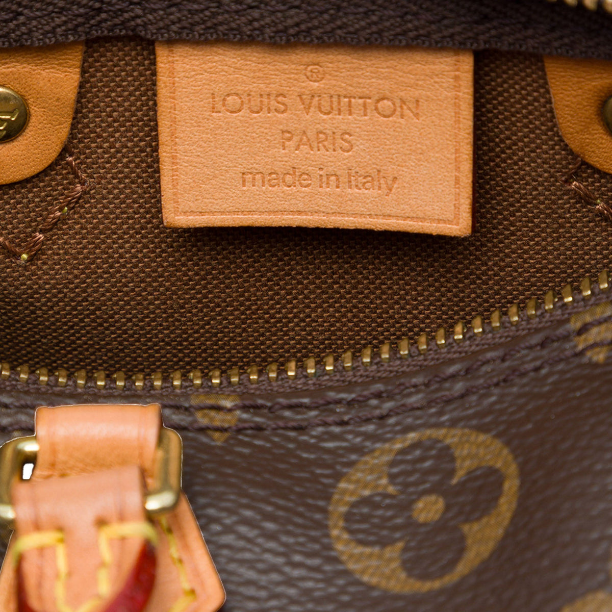 Louis Vuitton Monogram Nano Speedy Bandouliere — Brown