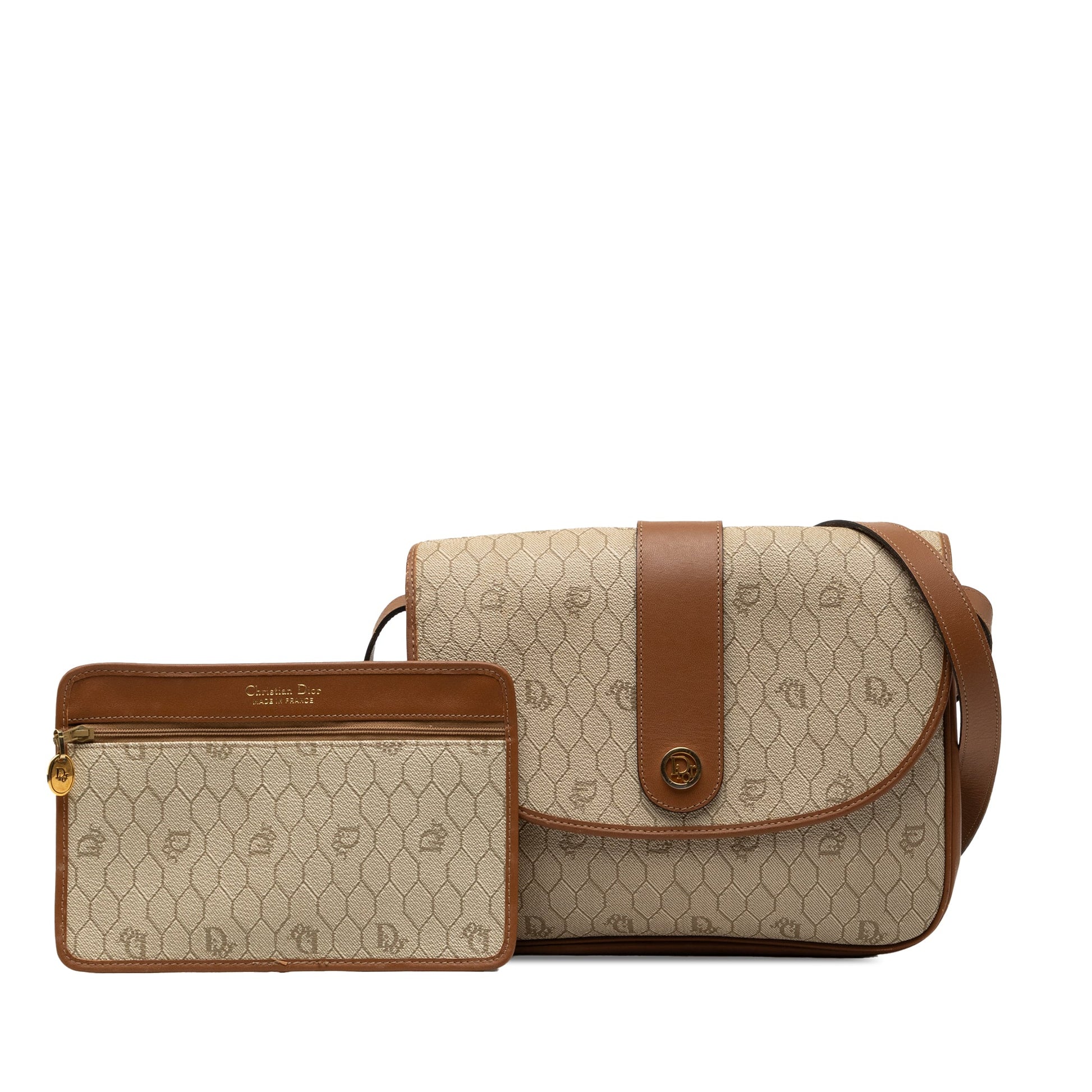 Dior Honeycomb Coated Canvas Crossbody