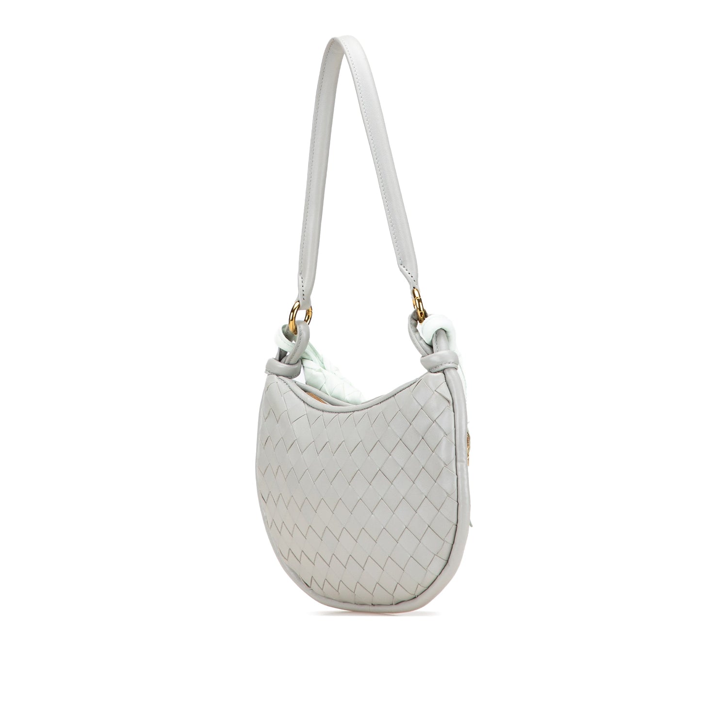 Bottega Veneta Small Bicolor Lambskin Intrecciato Gemelli Bag