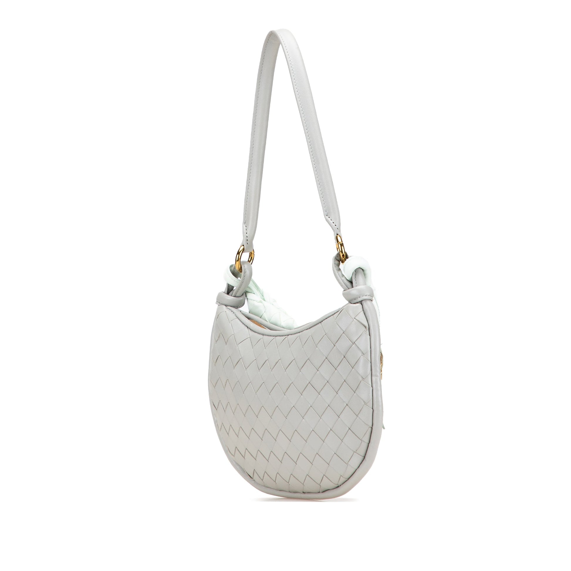 Bottega Veneta Small Bicolor Lambskin Intrecciato Gemelli Bag