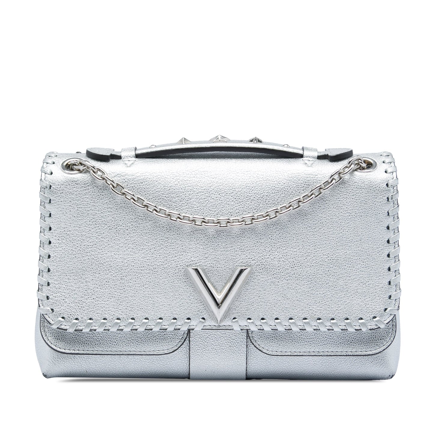 Louis Vuitton Metallic Cuir Plume Ecume Very Chain Bag