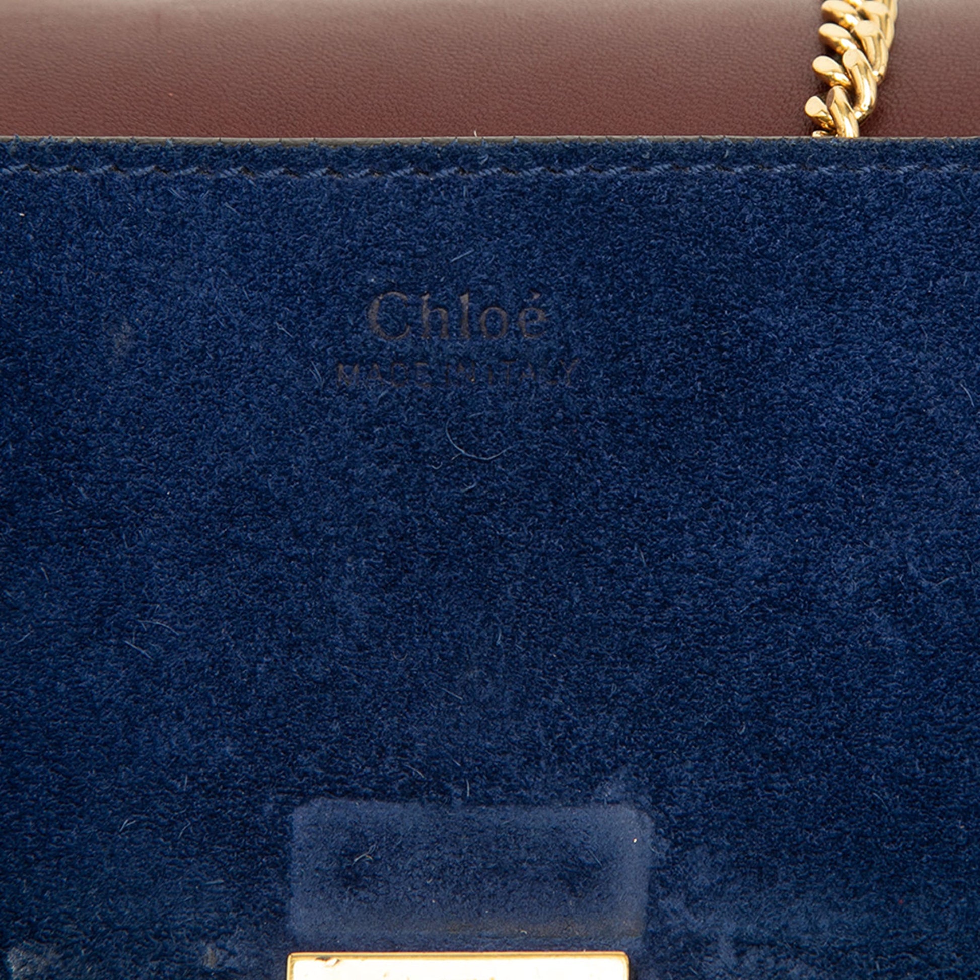 Chloé Small Bicolor Suede and Calfskin Drew Crossbody