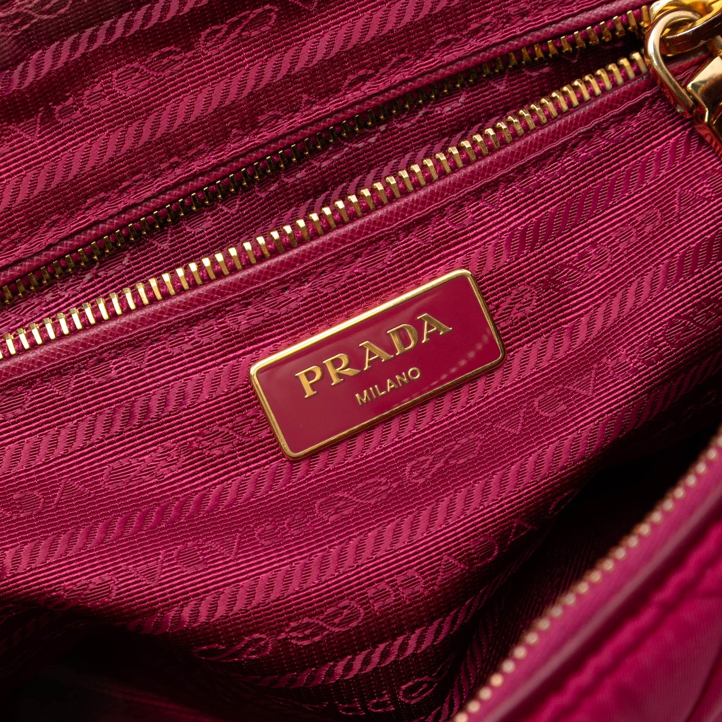 Prada Impuntu Tessuto Chain Crossbody