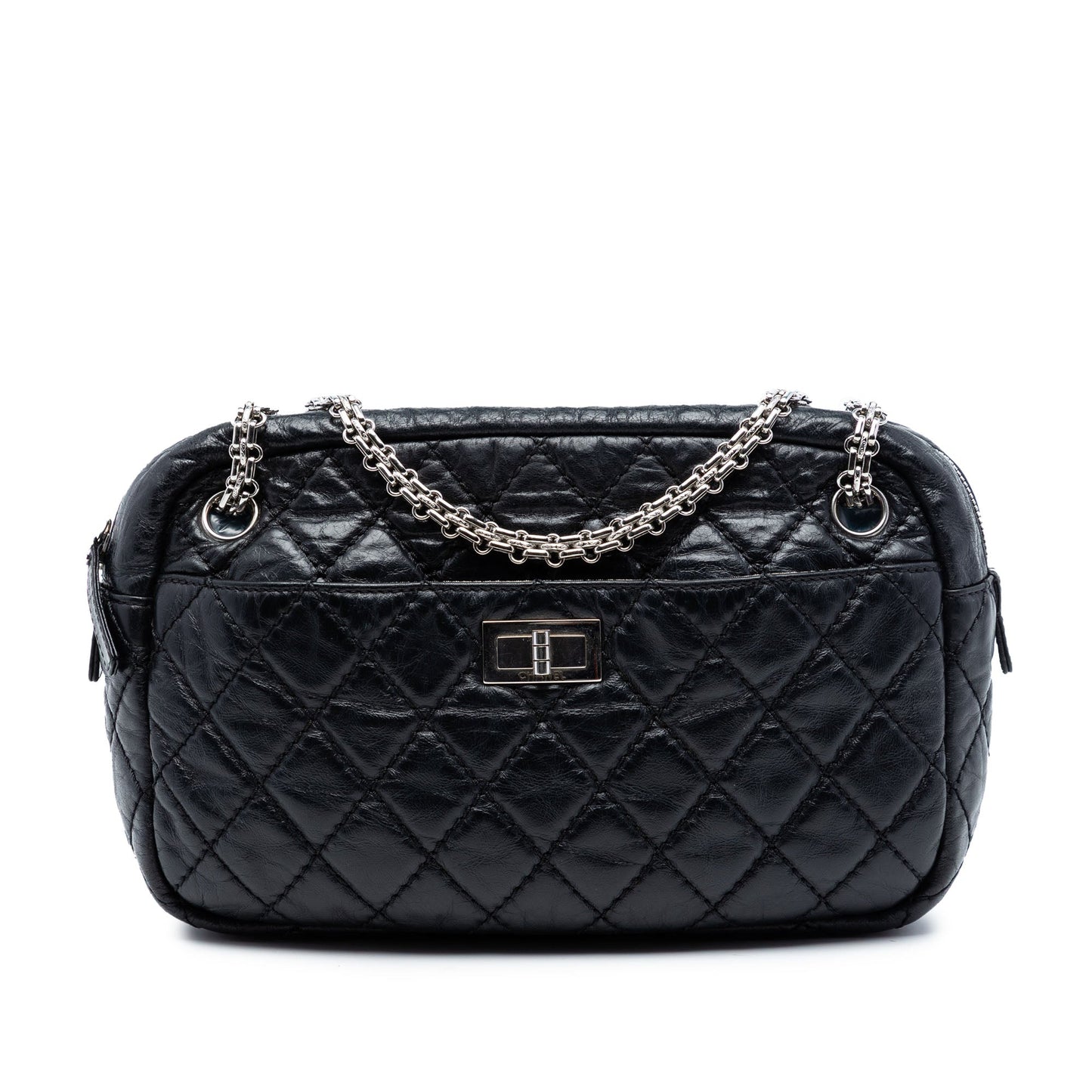 Small Quilted Aged Calfskin Reissue 2.55 Camera Bag