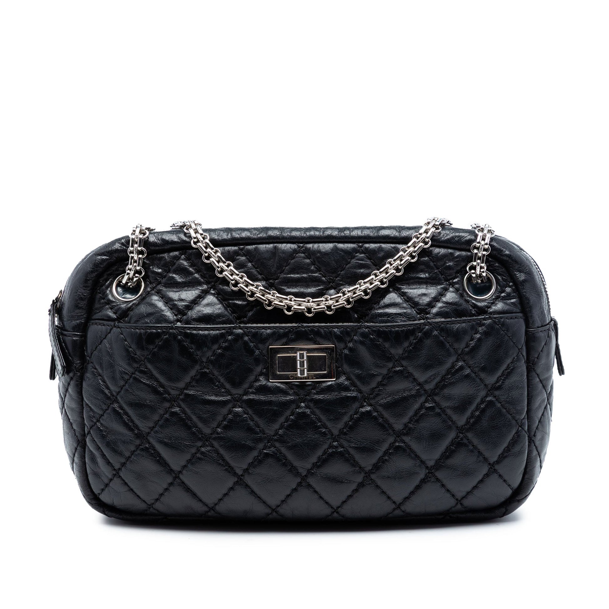 Small Quilted Aged Calfskin Reissue 2.55 Camera Bag
