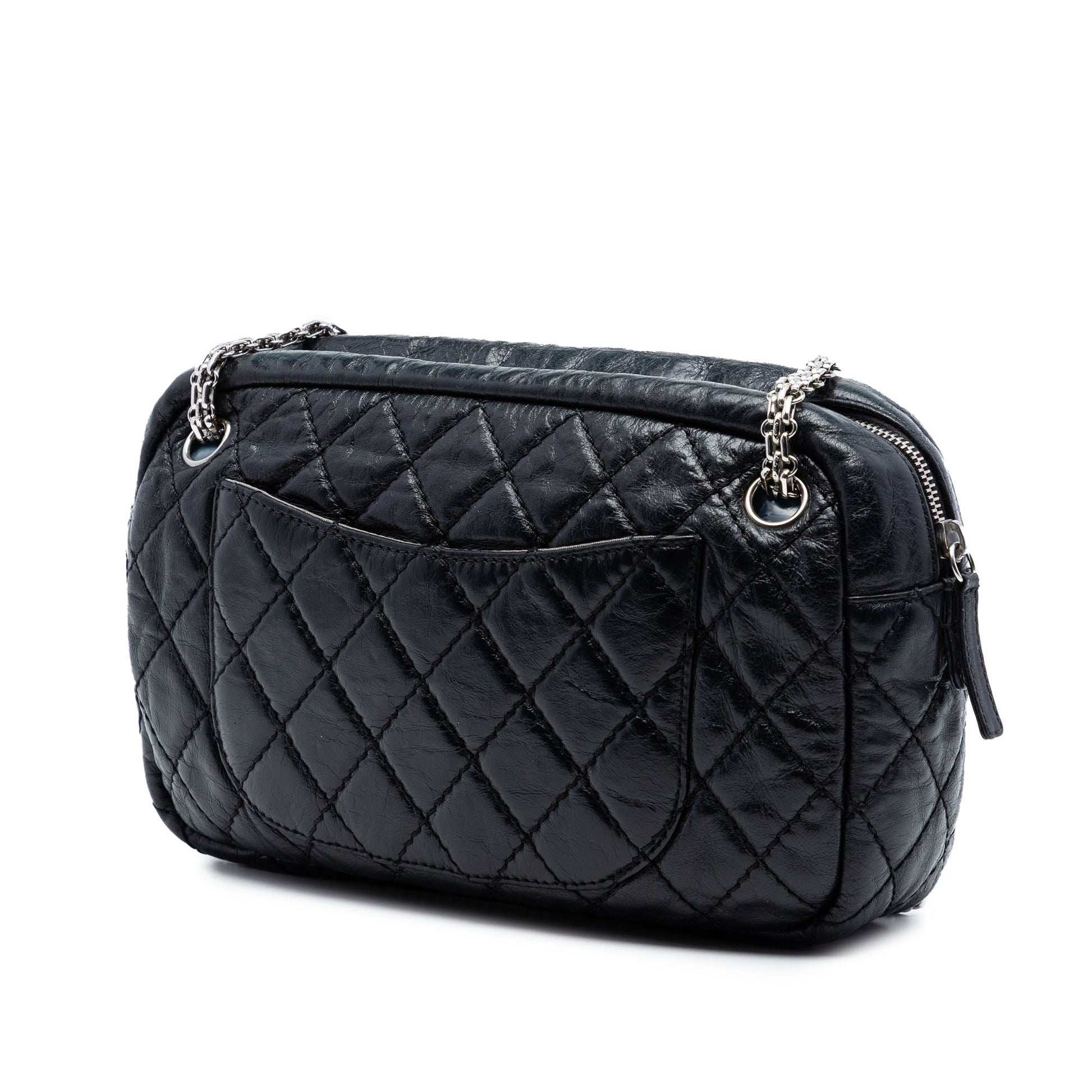 Small Quilted Aged Calfskin Reissue 2.55 Camera Bag
