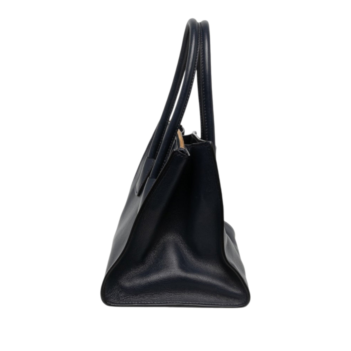 Prada Small Glace Calf Twin Pocket Satchel — Blue