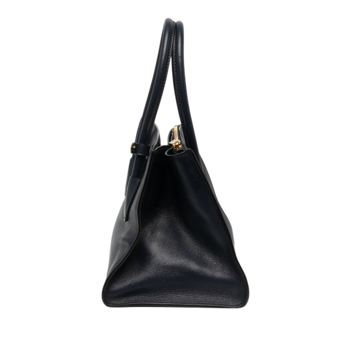 Prada Small Glace Calf Twin Pocket Satchel — Blue
