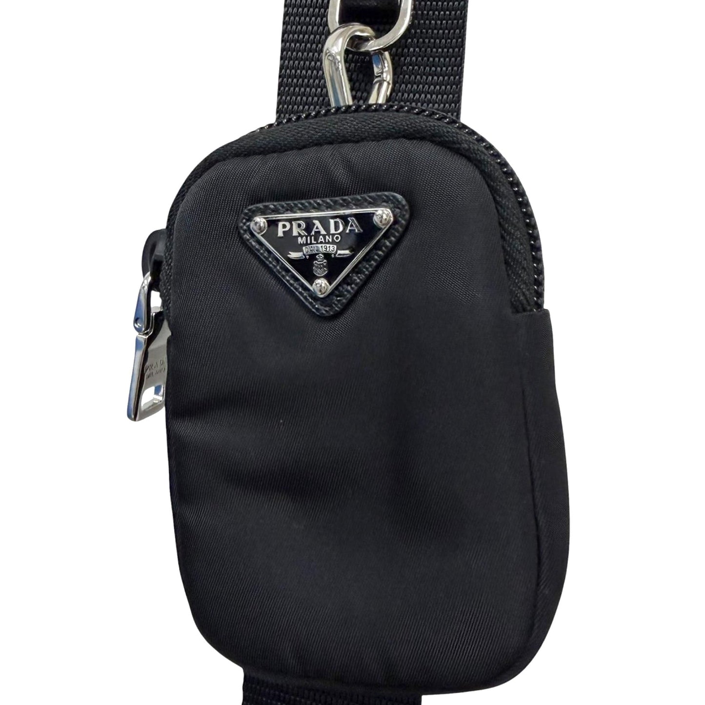 Prada Re Nylon Zip Top Crossbody