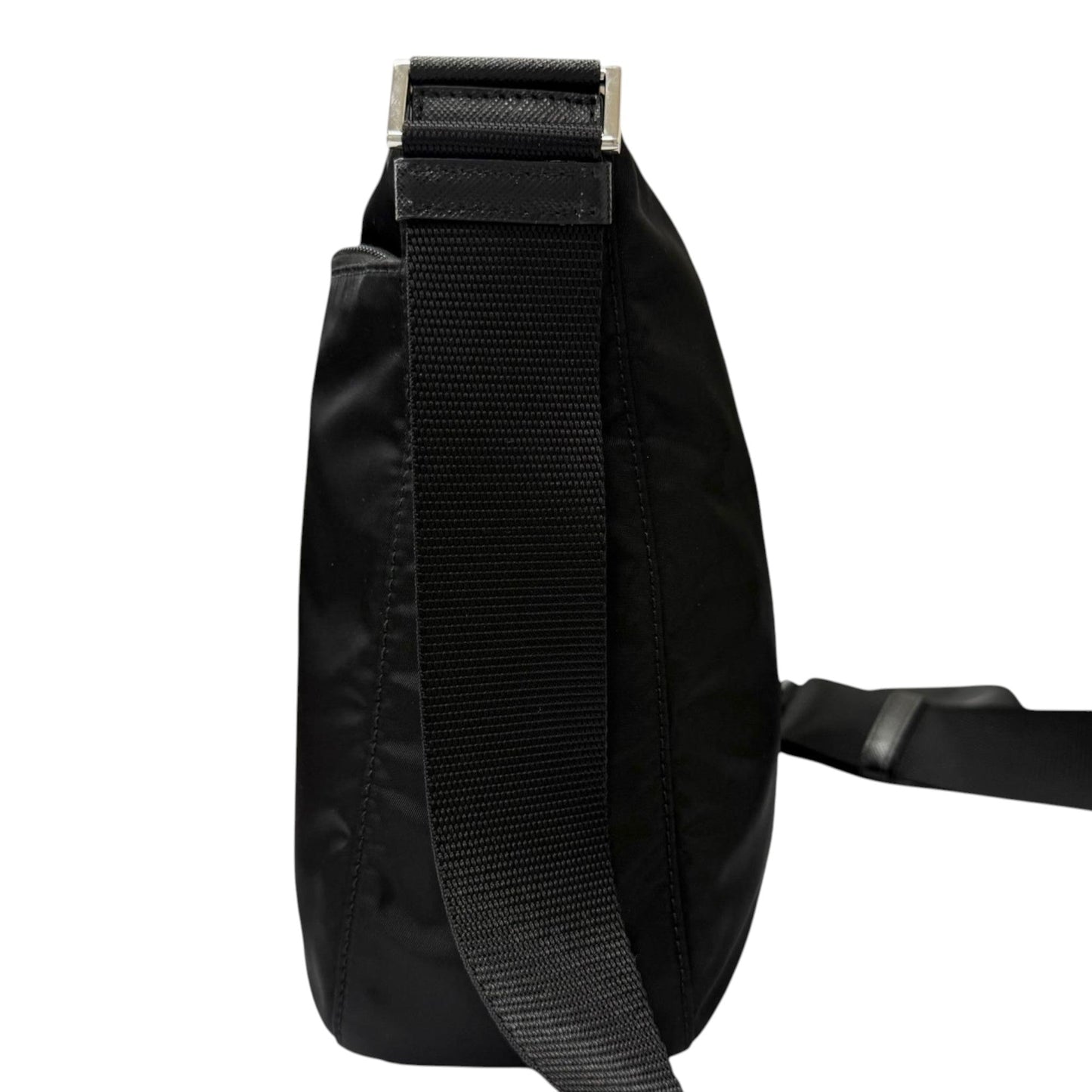 Prada Re Nylon Zip Top Crossbody