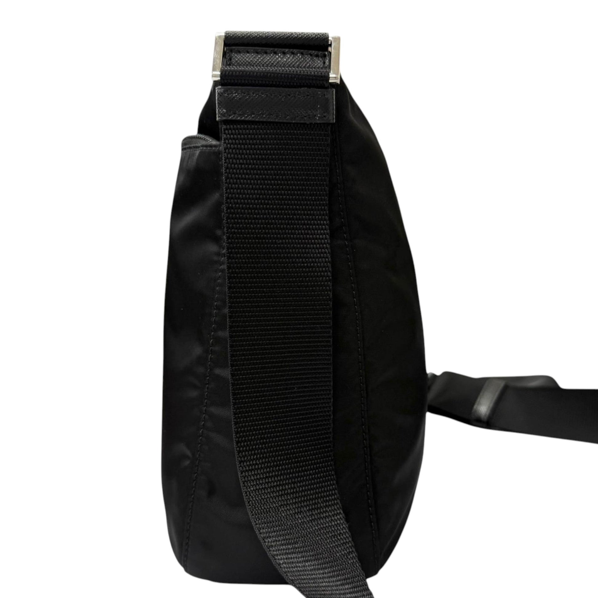 Prada Re Nylon Zip Top Crossbody