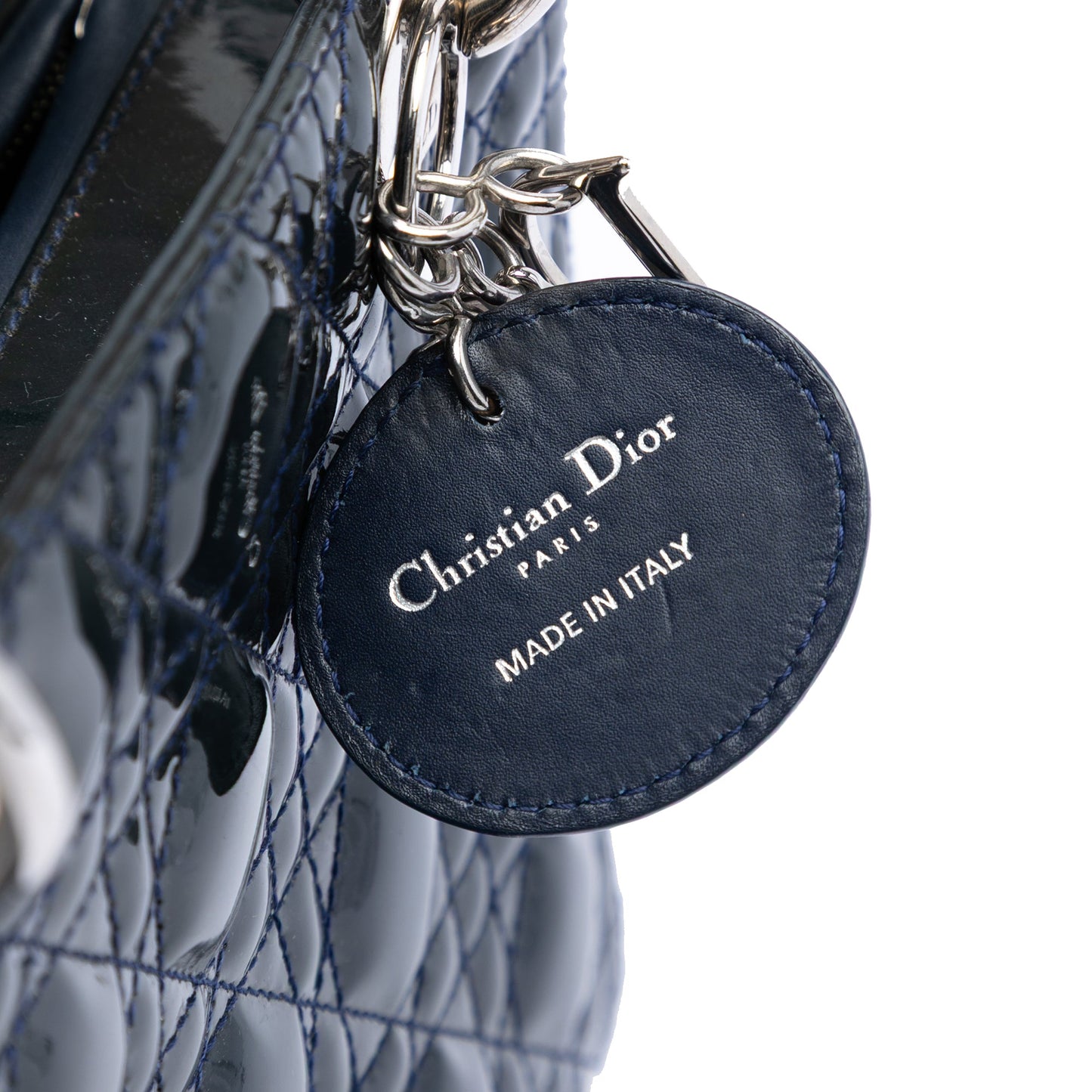 Dior Medium Patent Cannage Lady Dior