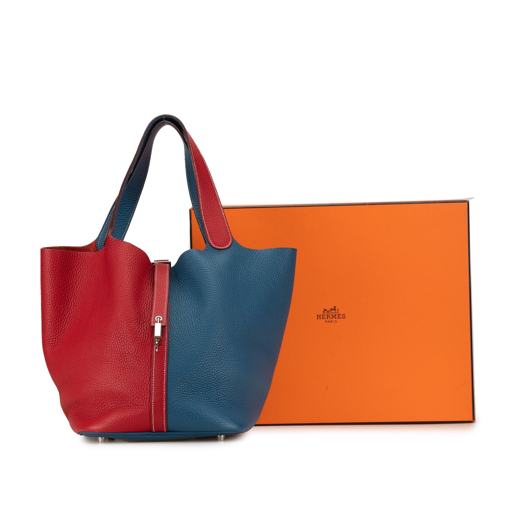 Hermès Bicolor Clemence Picotin Lock 22