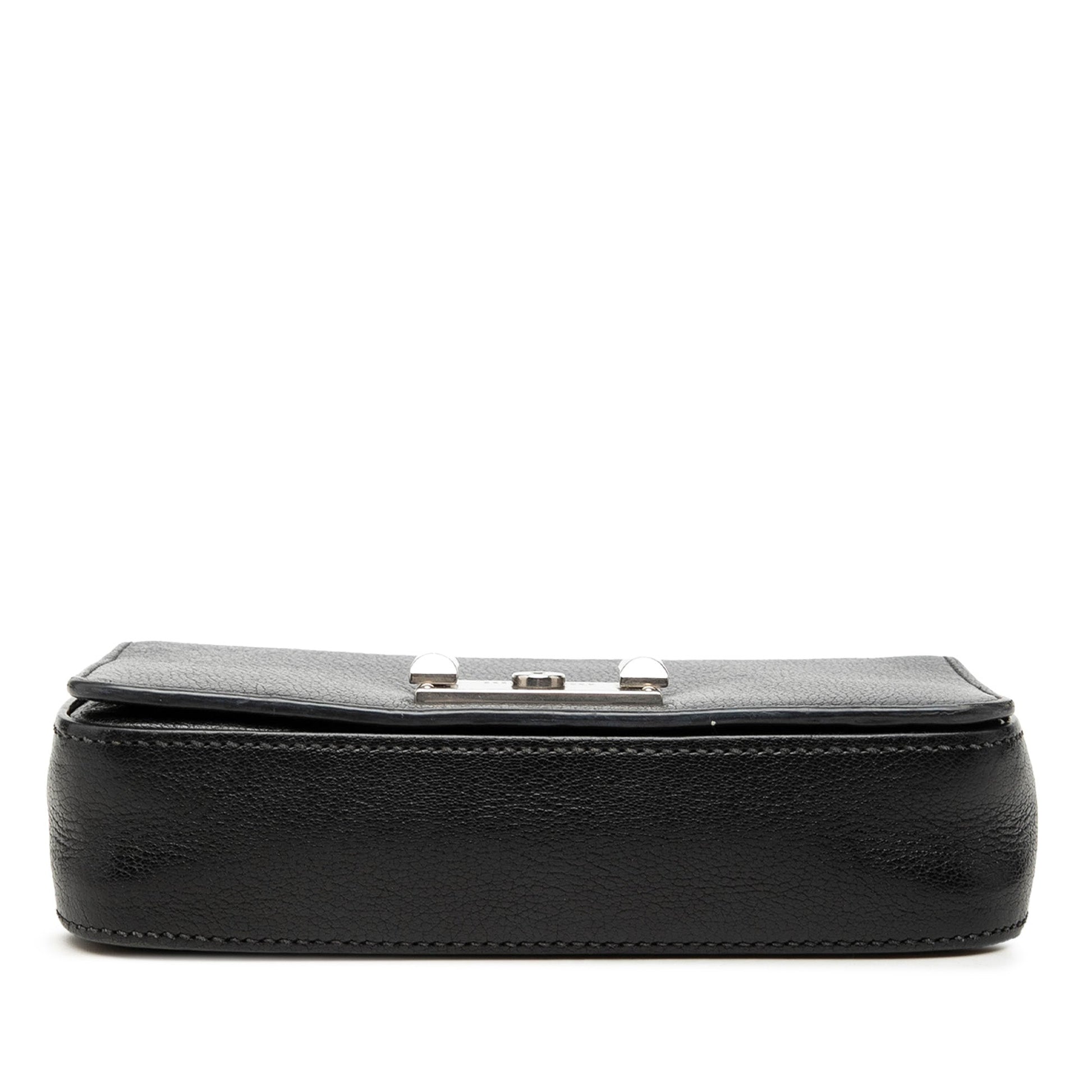 Miu Miu Goatskin Madras Flap Crossbody
